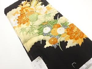 リサイクル　未使用品　雉に牡丹・菊模様刺繍留袖（比翼付）